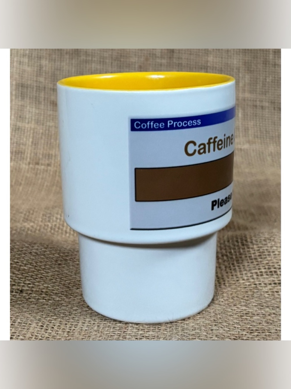 Vintage Caffeine Loading Coffee Mug Cup Cupholder Base Funny Humor Retro - Picture 4 of 8